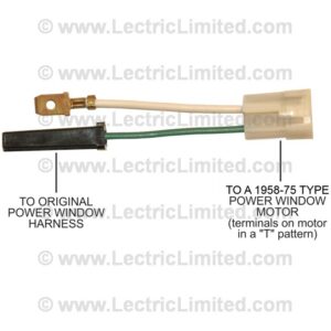 POWER WINDOW MOTOR ADAPTER HARNESS