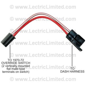 WINDSHIELD WIPER OVERRIDE SWITCH ADAPTER HARNESS