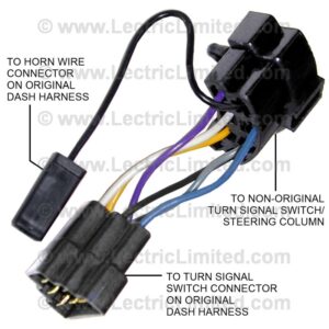 STEERING COLUMN TURN SIGNAL SWITCH ADAPTER HARNESS