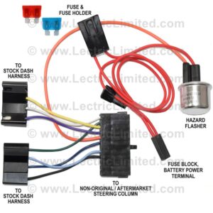 STEERING COLUMN TURN SIGNAL SWITCH ADAPTER HARNESS