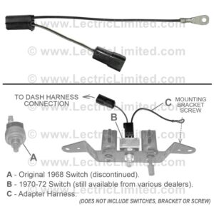 WINDSHIELD WIPER OVERRIDE SWITCH ADAPTER HARNESS